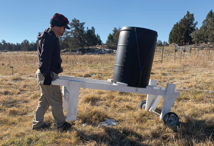 Homemade Chicken Feeder for Pastured Poultry